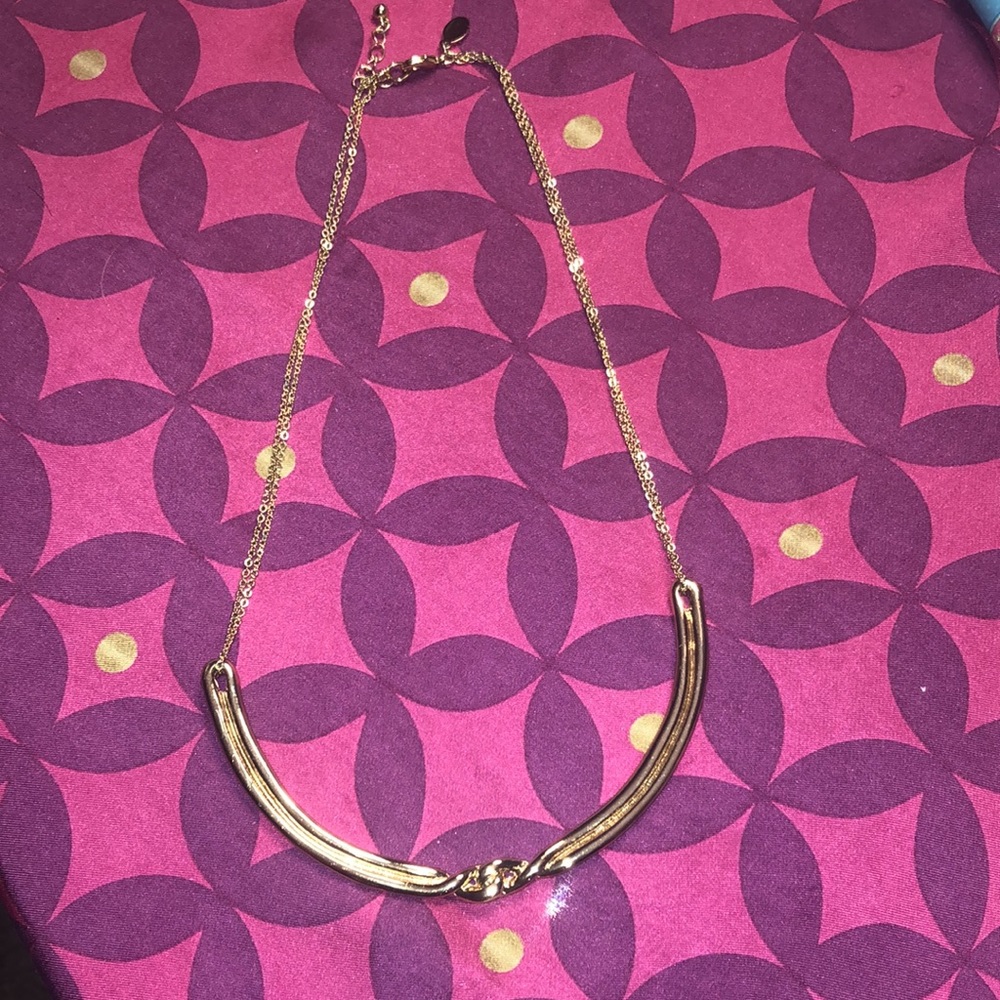 Express gold bar necklace